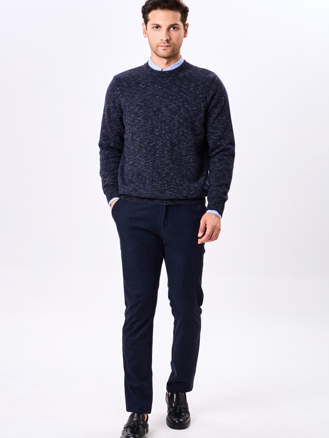 Jumper uzun yengli Navy M  AW24CL2-29-21110