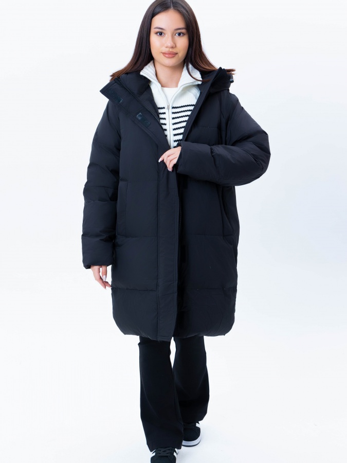 Ayollar pastki ko'ylagi o'rtacha uzunligi qora L  AW23WES-21093