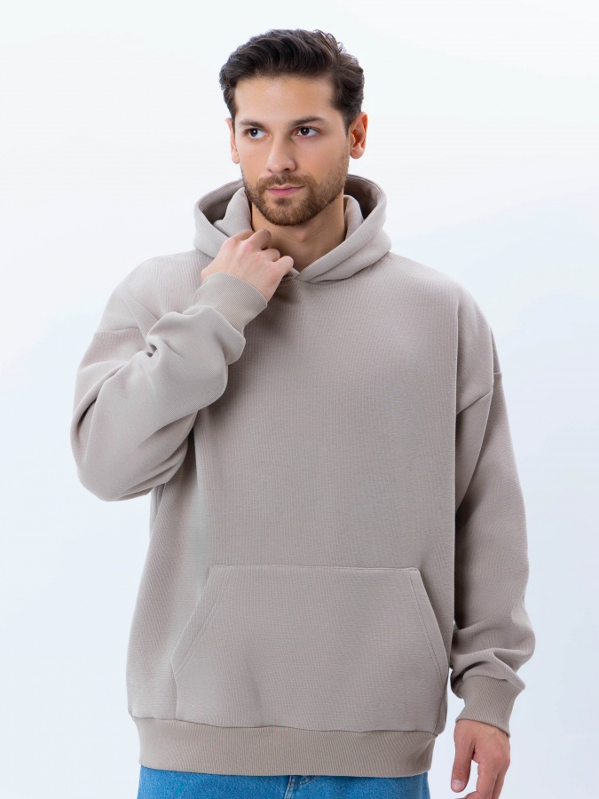 Sweatshirt qisqa uzunligi Beige XXL AW24CR2-2-21219
