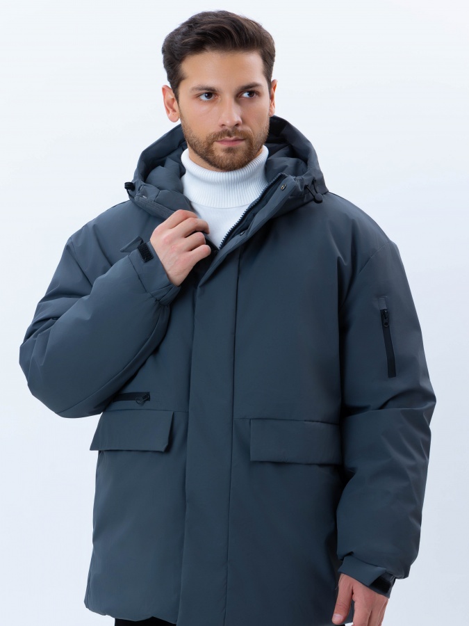 Ko'ylagi o'rtacha uzunligi Dark Grey M  AW24CR1-12-21018