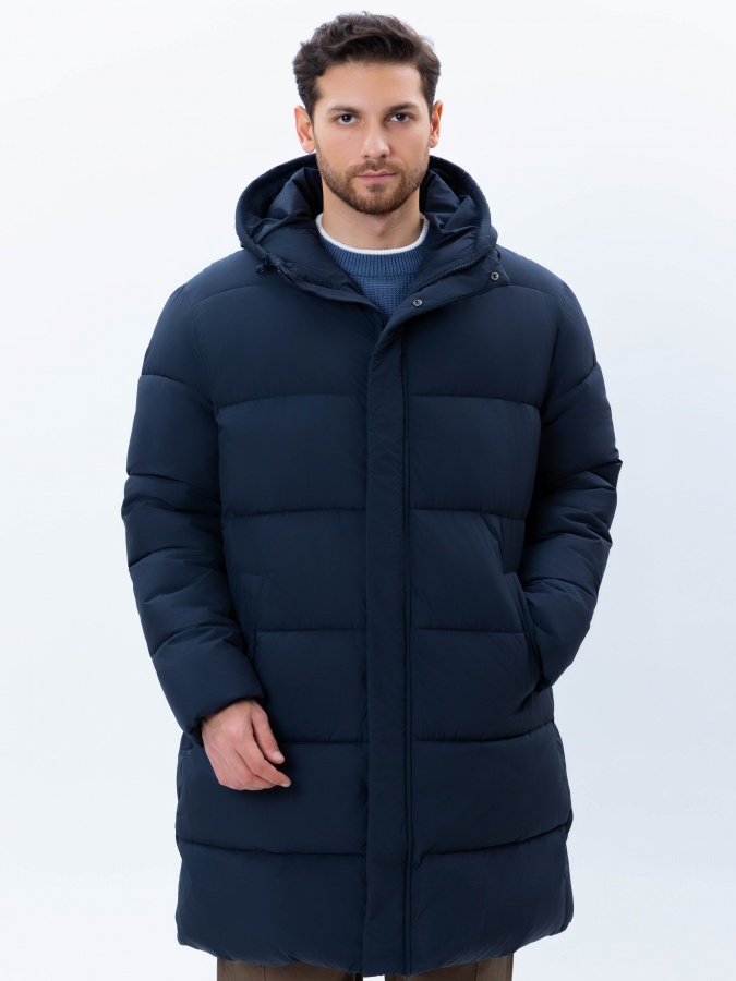 Куртка длинная длина Navy L AW24CR1-12-20887