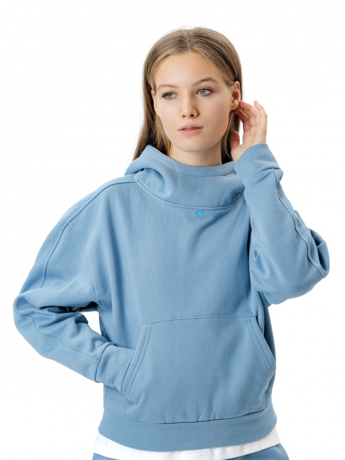 Женское худи Blue XS AW24WES-21138