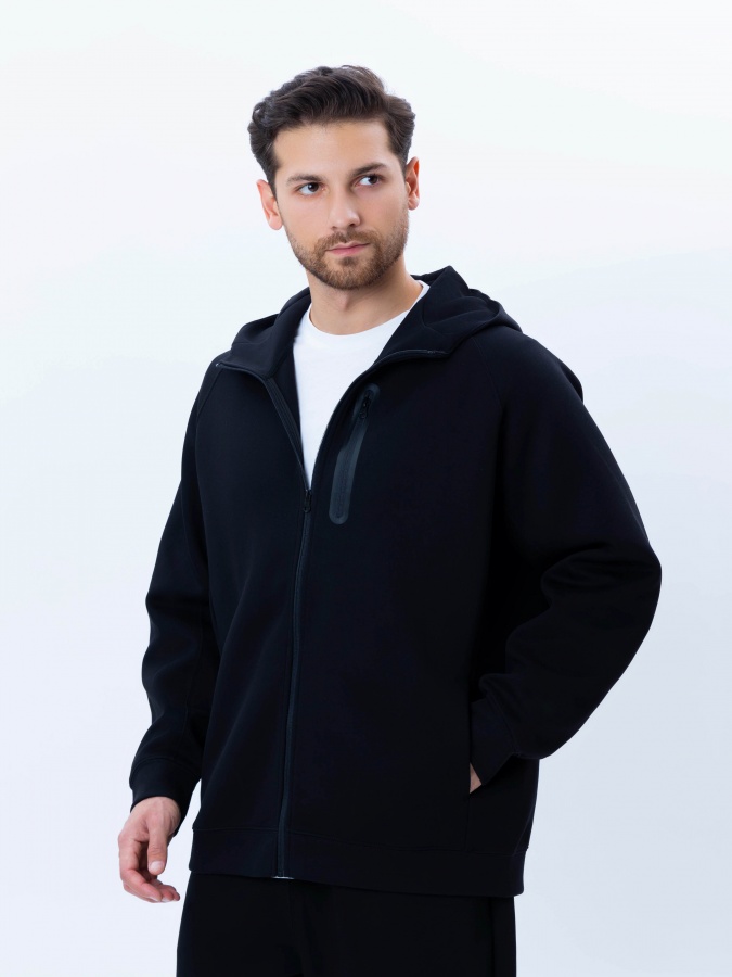 Олимпийка короткая длина Black M AW24CL2-34-21118