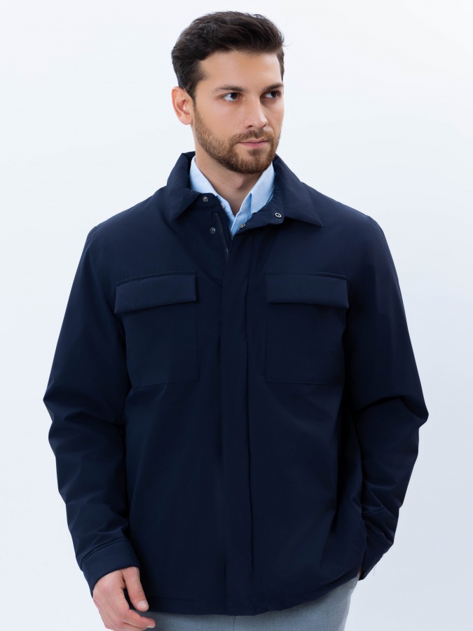 Qisqa uzunlikdagi Navy XXL ko'ylagi  AW24CR1-12-20879