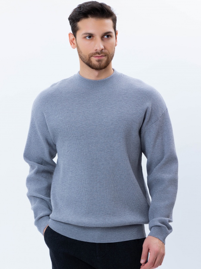 Jumper uzun yengli kulrang M  AW24CR2-29-21220