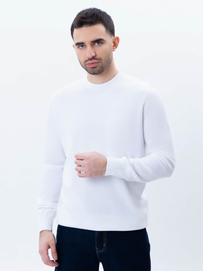 Jumper uzun qisma oq S  SS25CR2-29-21502