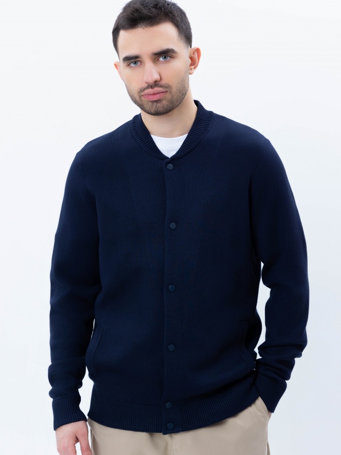 Kardigan qisqa uzunligi Navy L SS25CR2-33-21489
