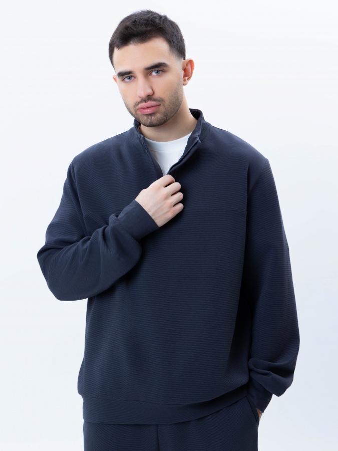 Толстовка короткая длина Dark Grey S SS25CR2-2-21332