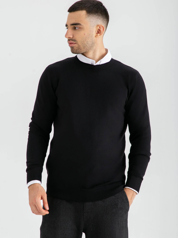 Jumper uzun qisma qora L  AW23CA2N-29-19000