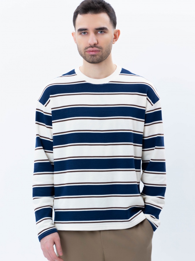 Sweatshirt qisqa uzunligi Navy S  SS25CR2-2-21334