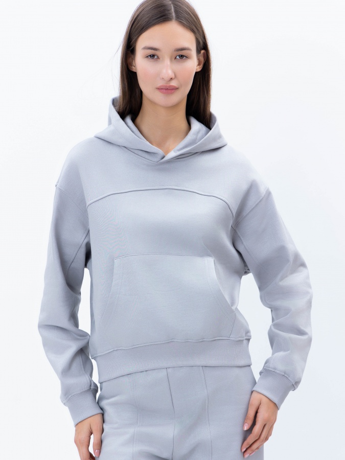 Женское худи Grey L AW24WES-21135