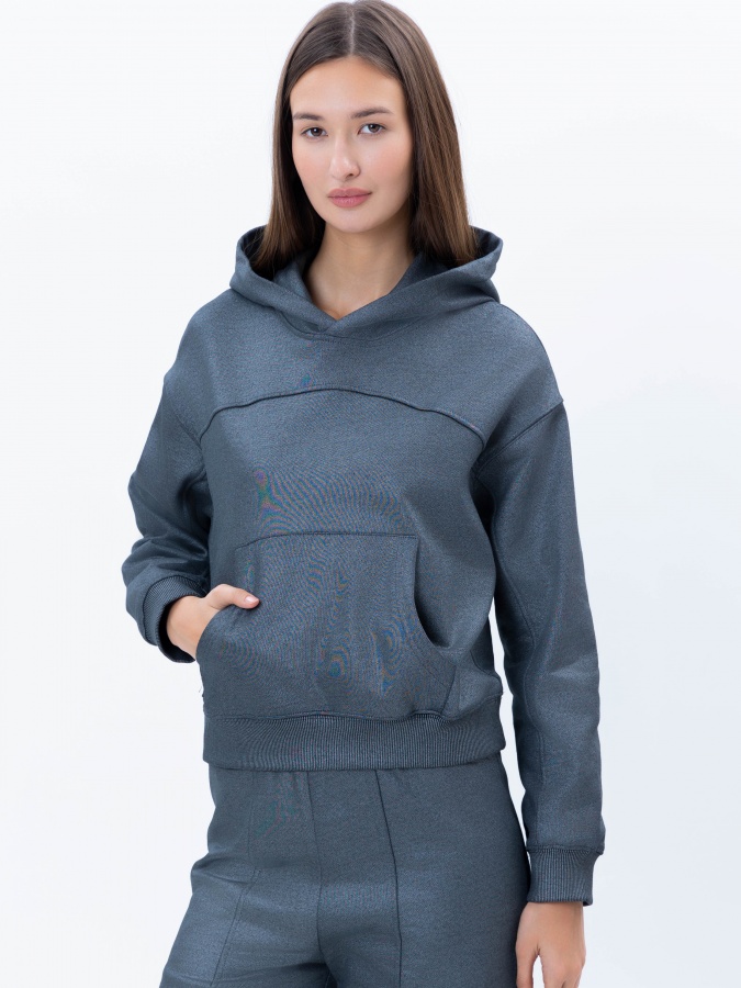 Женское худи Dark Grey S AW24WES-21135