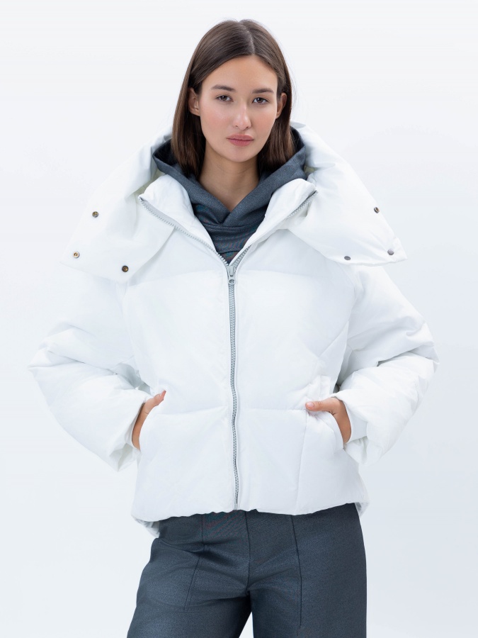 Ayollar ko'ylagi qisqa uzunlikdagi oq S  AW23WBA-52101