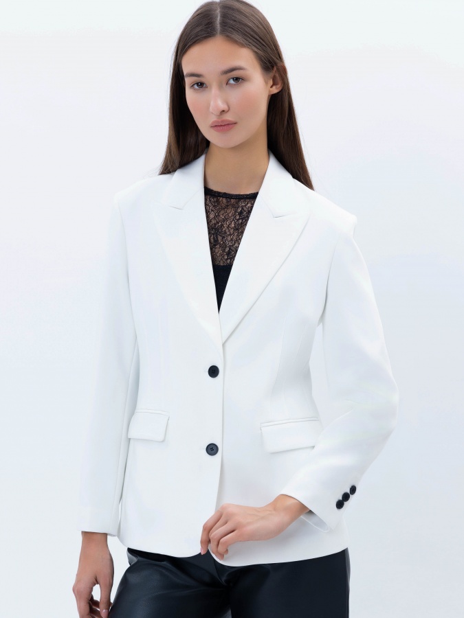 Женский пиджак White XS SS25WES-21156