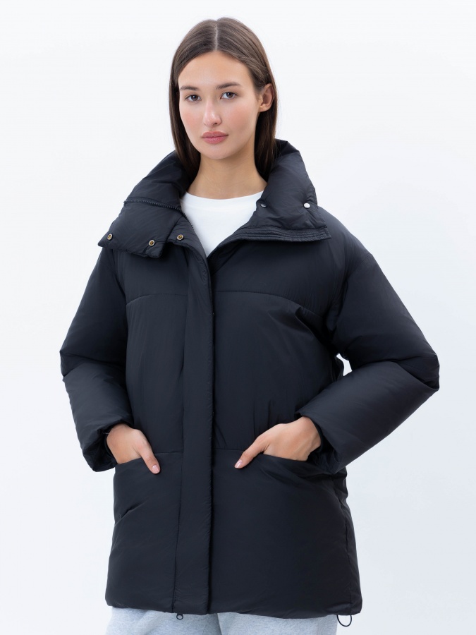 Ayollar pastki ko'ylagi o'rtacha uzunligi qora L AW23WES-21079