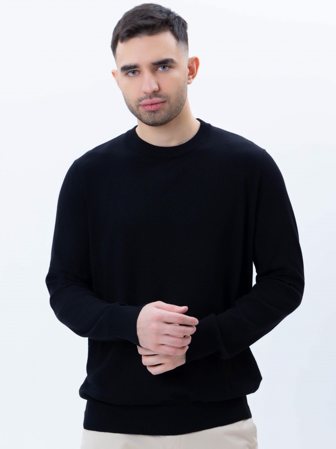 Джемпер длинный рукав Black S SS25CR2-29-21251