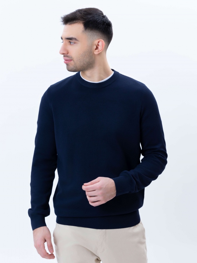 Jumper Navy s uzun qisma  SS25CR2-29-21502