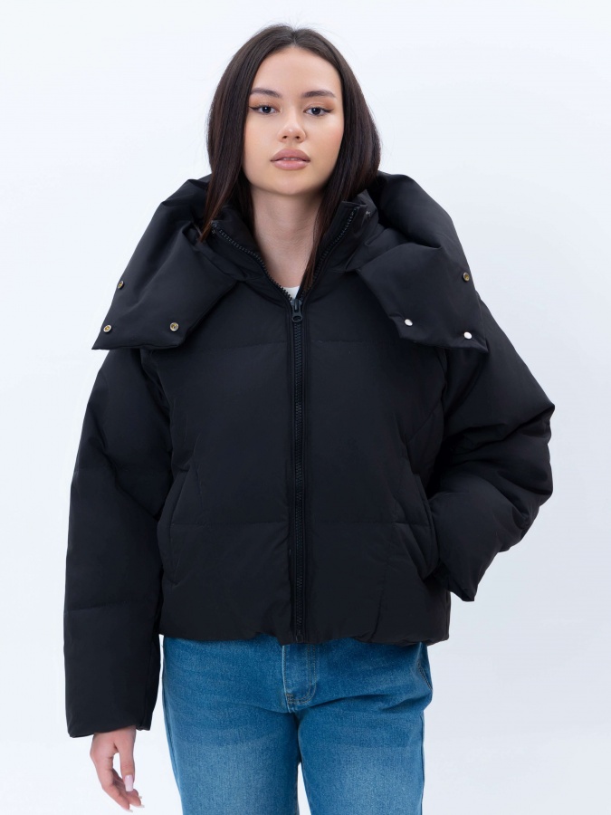Женская куртка короткая длина Black S AW23WBA-52101
