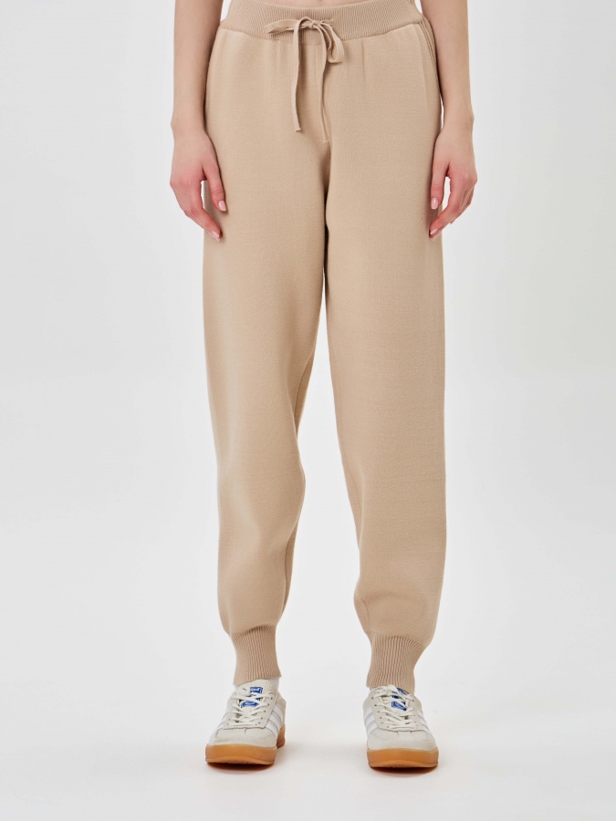 Beige m ayollar joggerlari  AW23WKN-30016