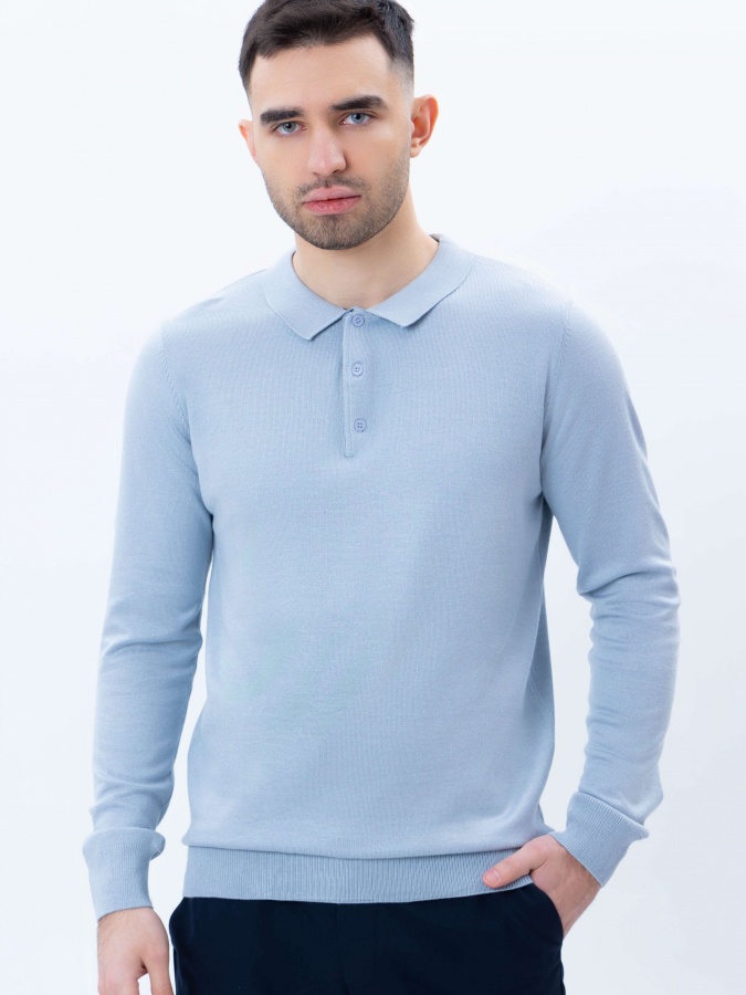 Jumper uzun yengli Light blue L  SS25CR2-29-21253