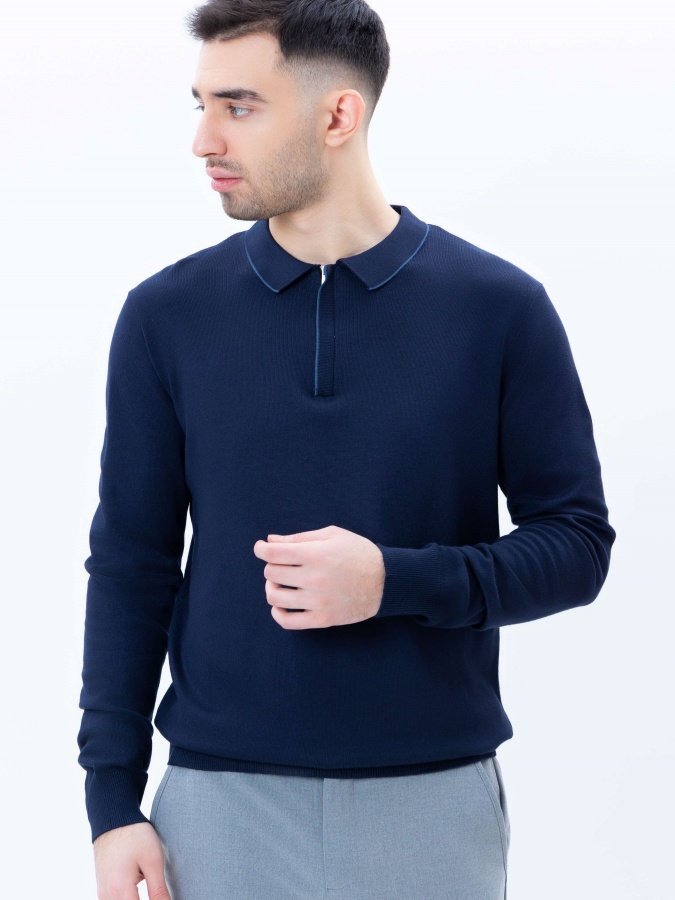 Jumper uzun yengli Navy M  SS25CR2-29-21254