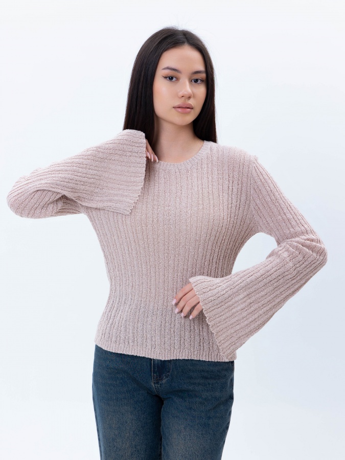 Beige l ayollar jumperi  SS25WES-21508