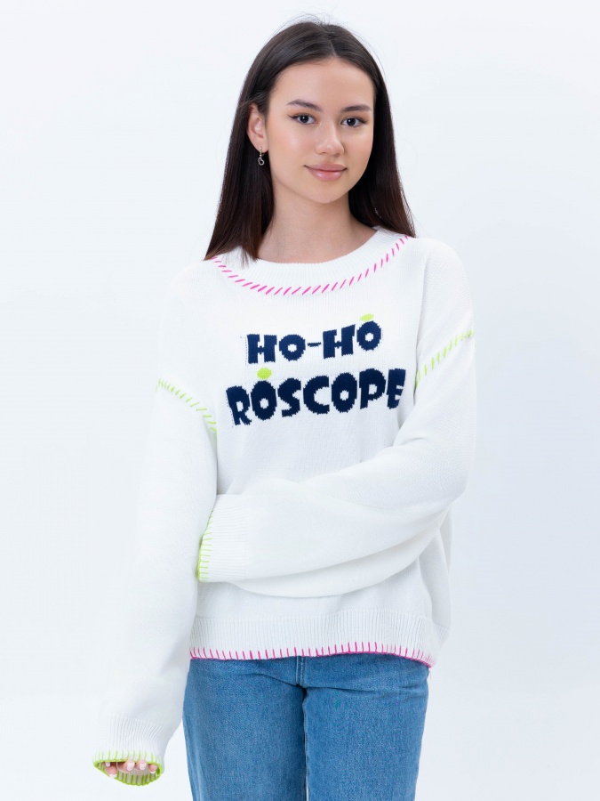 Ayollar uchun oq XS jumper  SS25WKN-92078