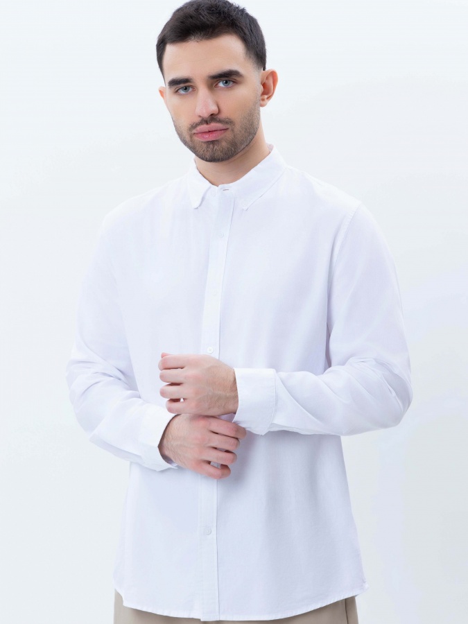 Oq M ko'ylak uzun qisma  SS25CR2-19-21357