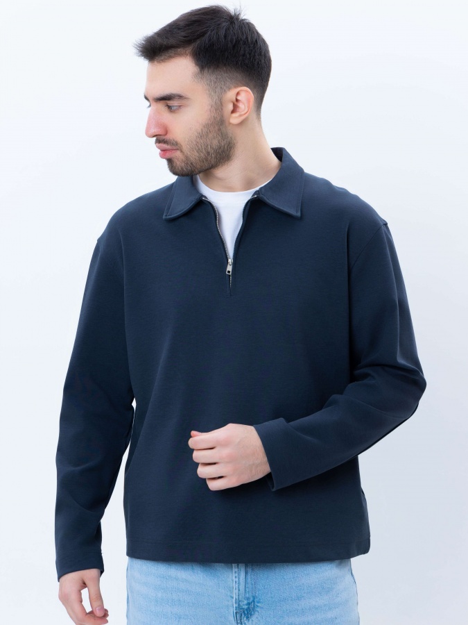 Толстовка короткая длина Navy XL SS25CR2-2-21516