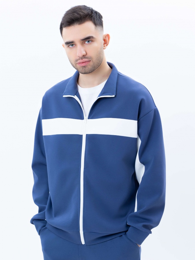 Олимпийка короткая длина Blue L SS25CR2-34-21514
