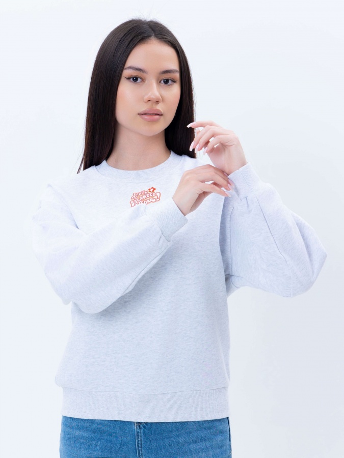 Женский свитшот Grey M SS25WES-21044