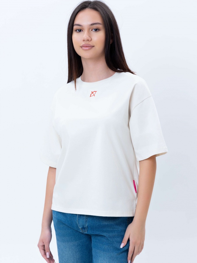 Beige s ayollar futbolkasi  SS25WES-21367