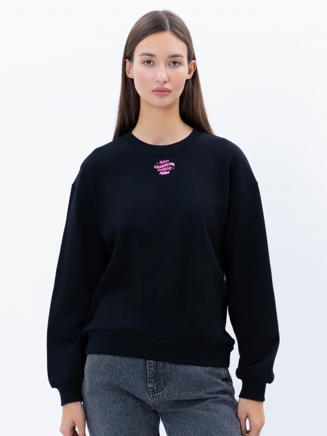 Женский свитшот Black S SS25WES-21437