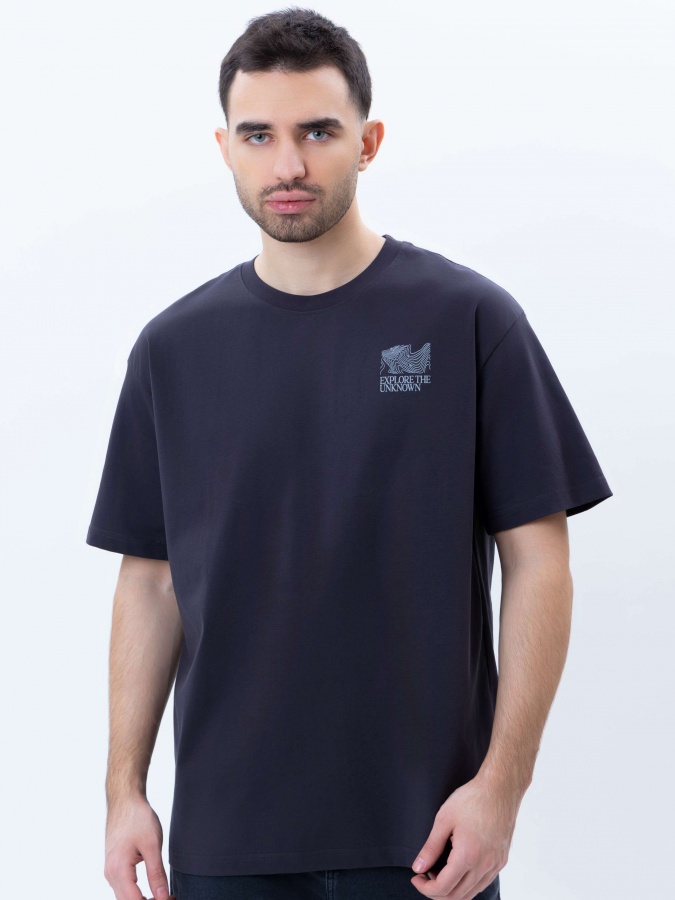 Futbolka qisqa yengli Dark Grey L  SS25CR2-25-21496