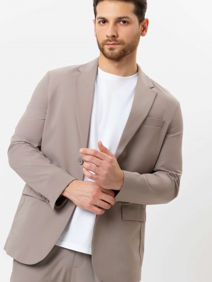 Blazer qisqa uzunligi Beige 54  SS25CR2-16-21358
