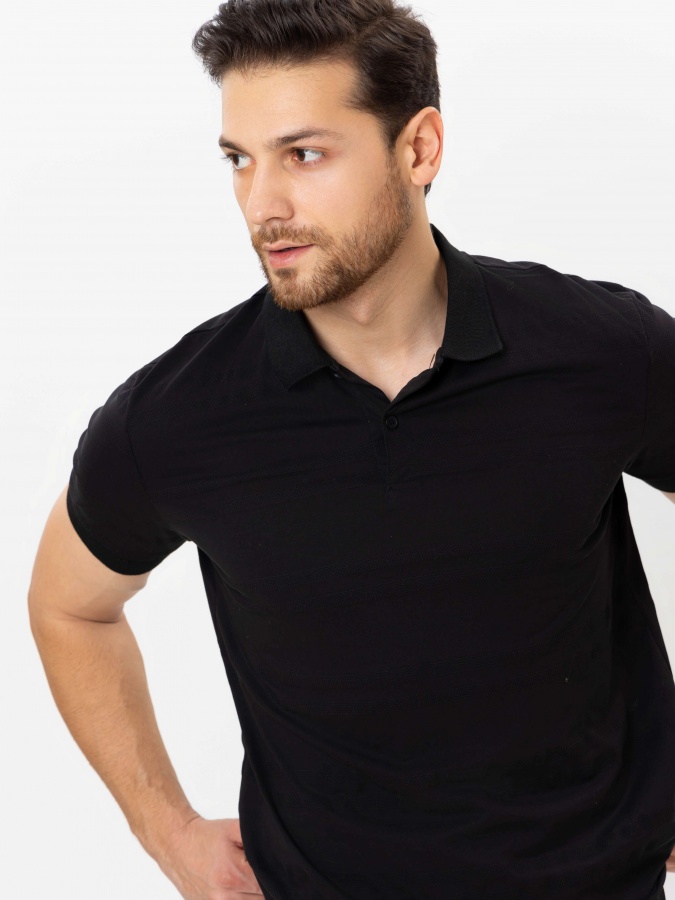 Polo qisqa qisma qora S  SS23CA2N-17-12705