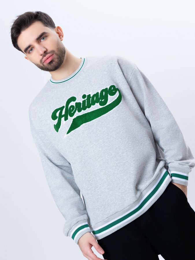 Sweatshirt qisqa uzunligi Grey XL  SS23CA2N-2-12656