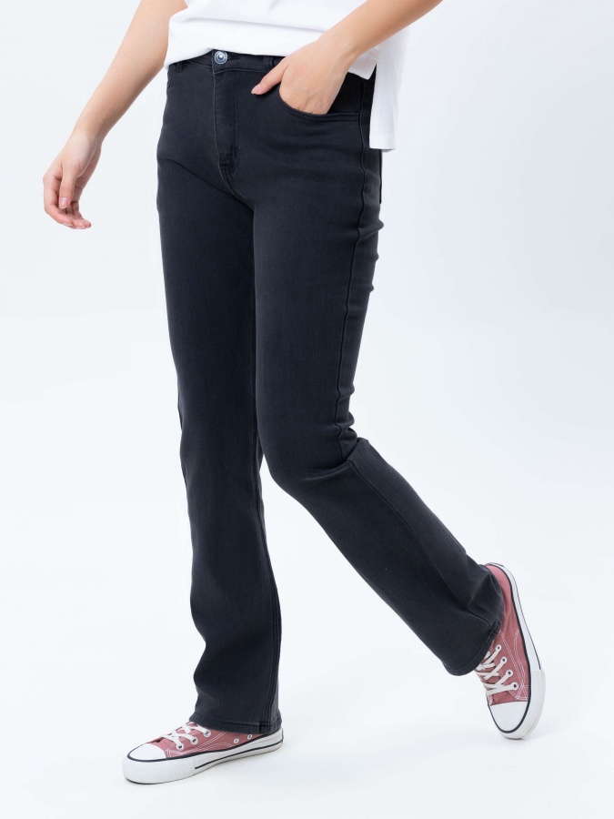 Qora XS ayollar jinsi shimlari  SS25WDE-41068