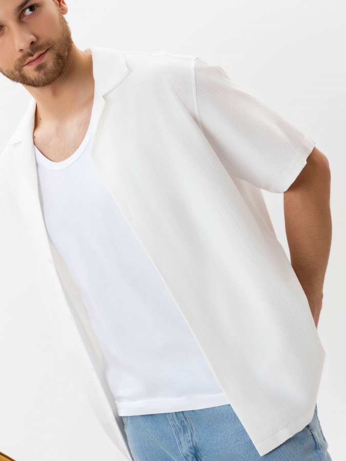 Рубашка короткий рукав White M SS25CR2-19-21705