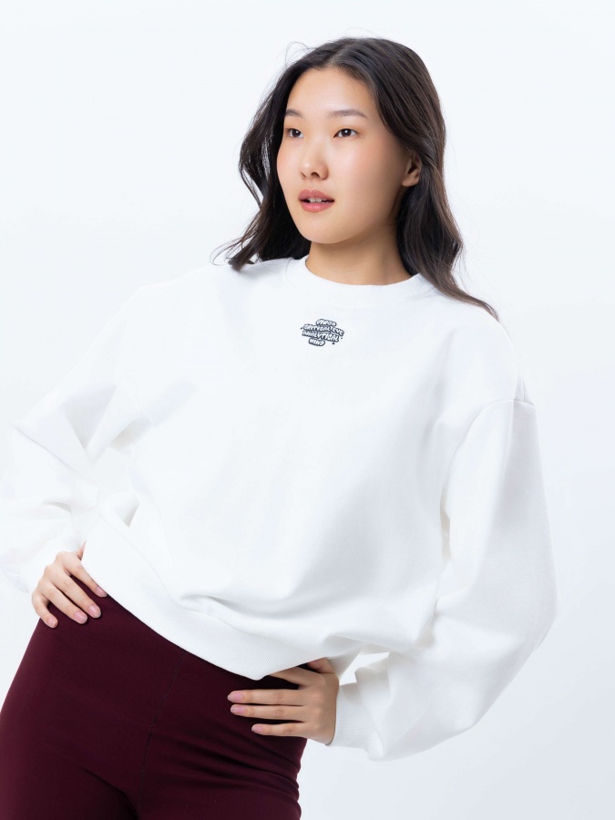 Женский свитшот White S SS25WES-21433