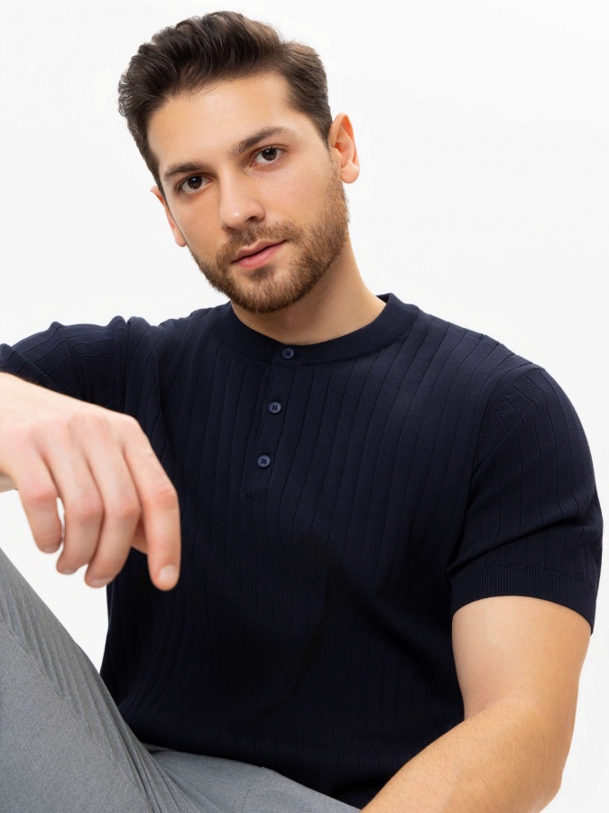 Jumper qisqa qisma Navy M  SS25CR2-29-21860