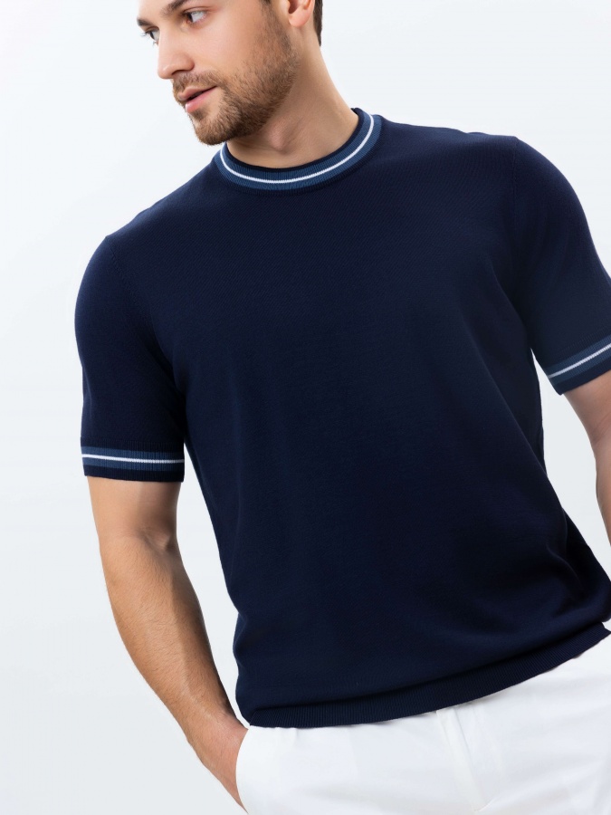 Jumper qisqa qisma Navy S  SS25CR2-29-21743