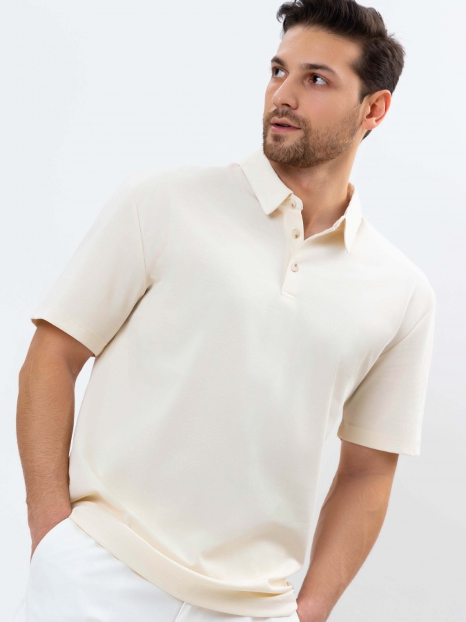 Polo qisqa qisma Whisper White XL  SS25CR2-17-21975