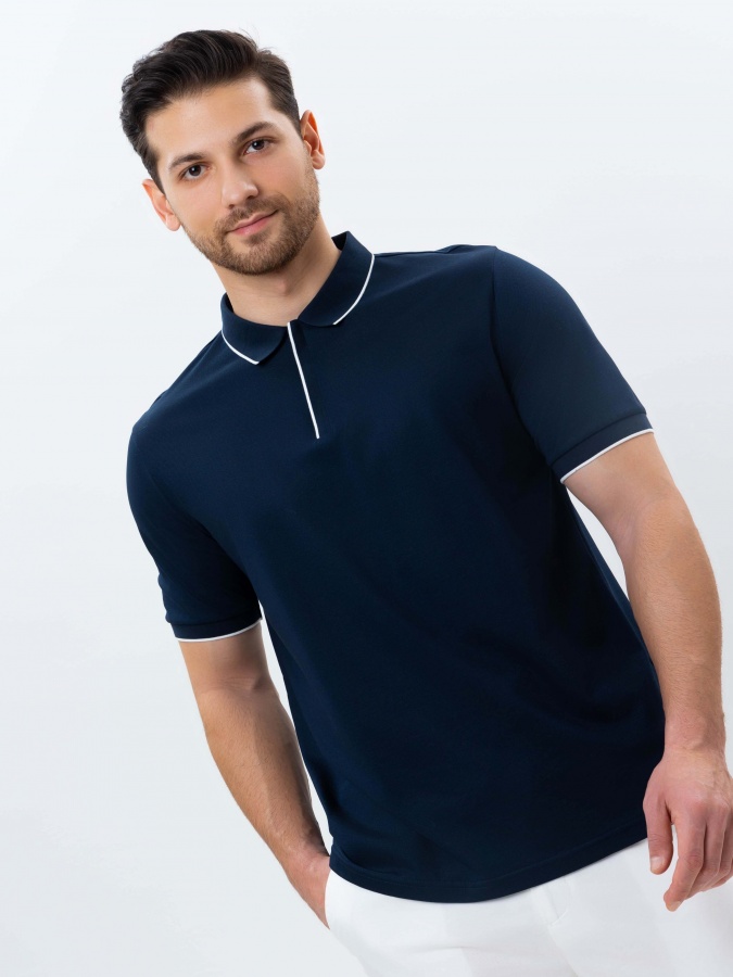 Polo Navy XL qisqa qisma  SS25CR2-17-21802
