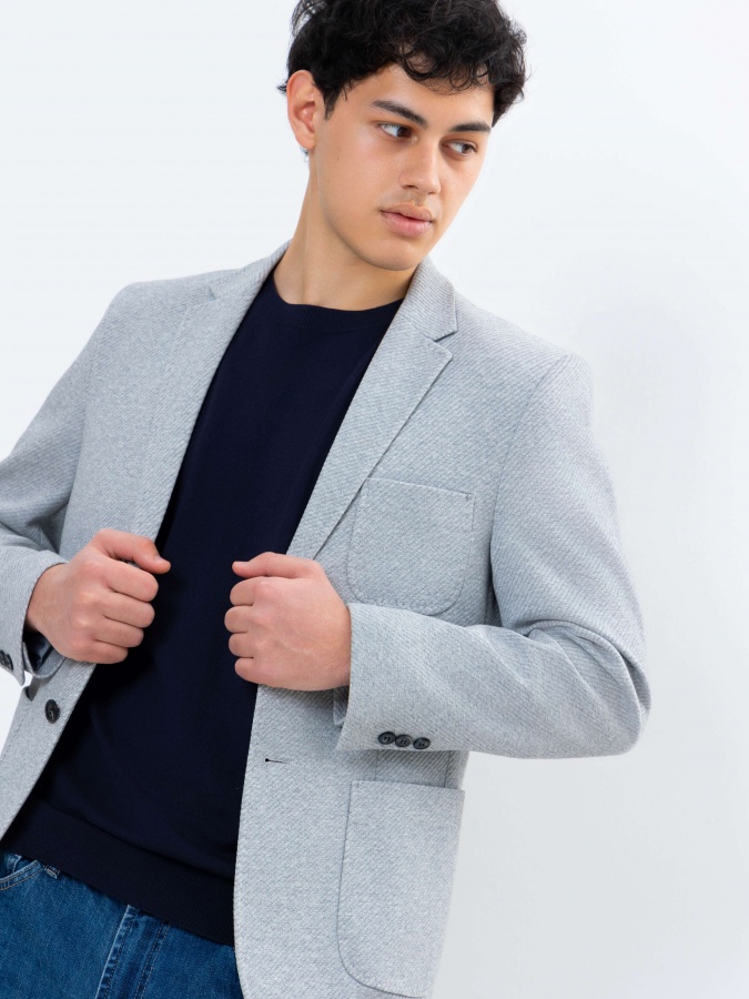 Blazer qisqa uzunligi Grey 56  SS25CR2-16-21239