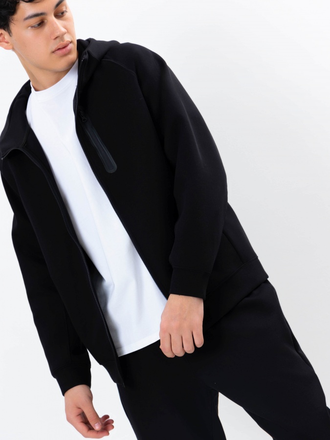 Олимпийка короткая длина Black S SS25CR2-34-21725