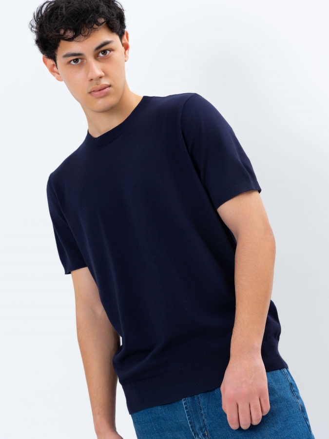 Jumper qisqa qisma Navy M  SS25CR2-29-21503