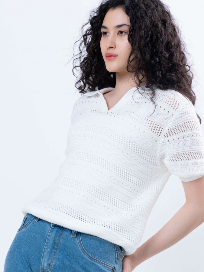Женский джемпер Whisper White L SS25WKN-92035