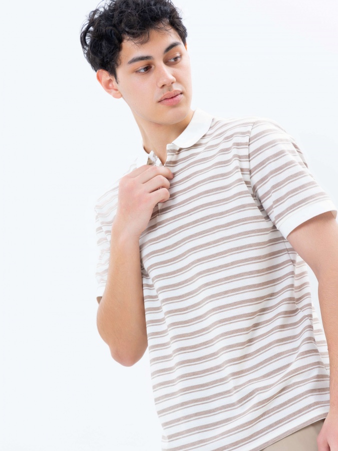 Поло короткий рукав Beige XXL SS25CR2-17-21813