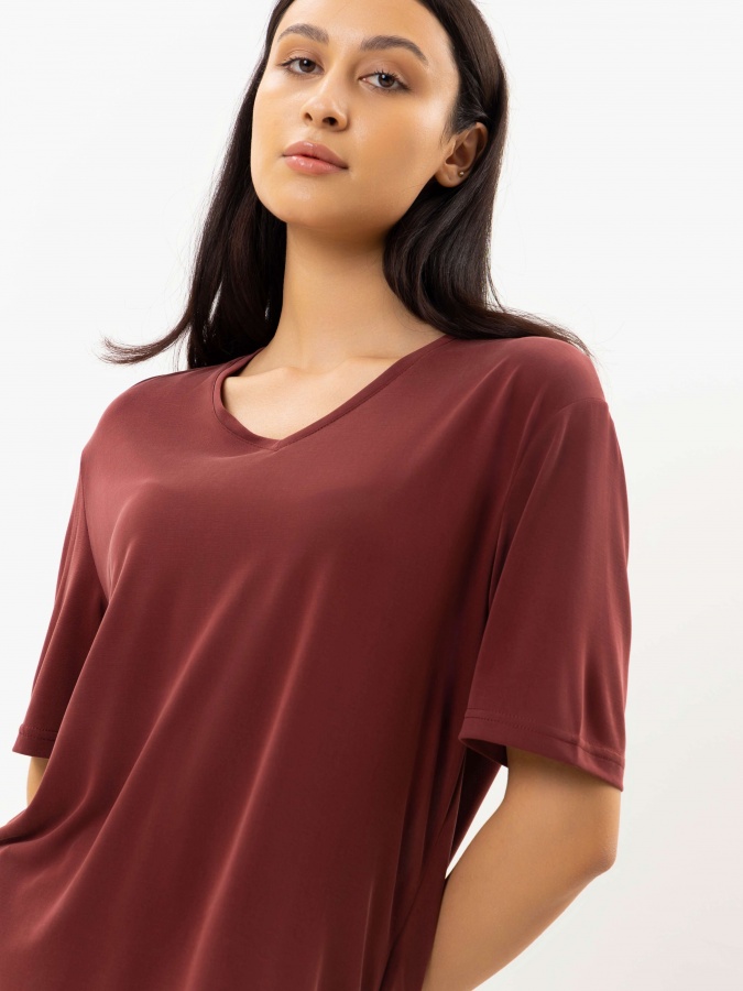 Dark Red M ayollar futbolkasi SS25WES-21566